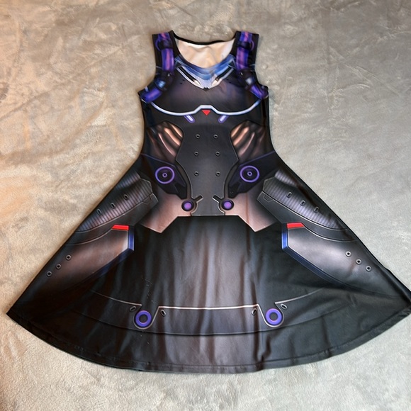 🎯Rare Overwatch x Wild Bangarang Moira Skater Dress Moira Size Medium - Picture 6 of 16